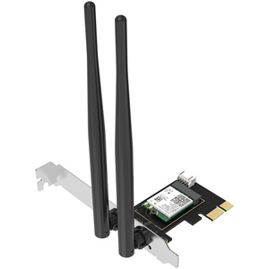 デスクトップPCI-EワイヤレスアダプターデュアルバンドBT5.23000 Mbps WiFi 802.11axPCIeネットワークカード (Windows10用) - Product Image 4