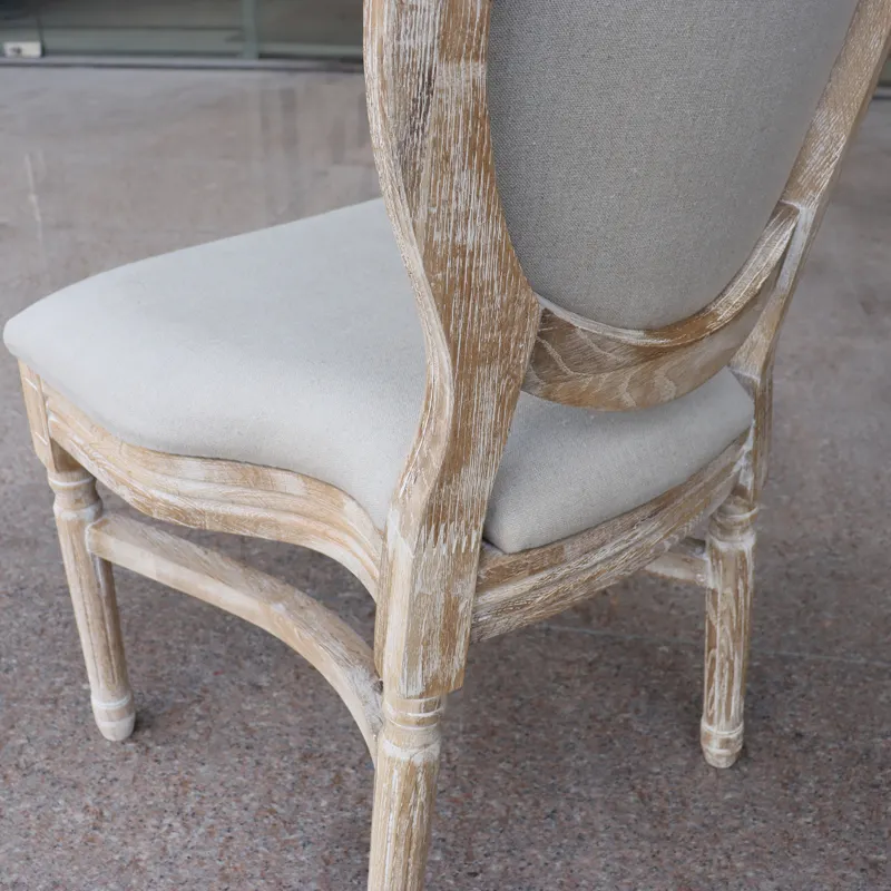 Современная стильная мебель для столовой стул с круглой спинкой бежевые деревянные обеденные стулья для свадебной аренды