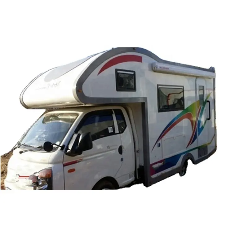 Moda estable duradero autocaravana caravana remolque quinta rueda Pop-up Camper caravana vida espacio actividades al aire libre