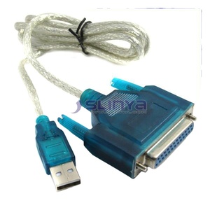 USB 转打印机 DB25 25Pin 并行打印机电缆端口连接电缆适配器 IEEE 1284 - Product Image 1