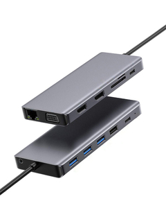 Custom OEM ODM USB Type C HUB Docking Station with Dual <strong>HDMI</strong> 4K Display and Ethernet Adapter - Product Image 6