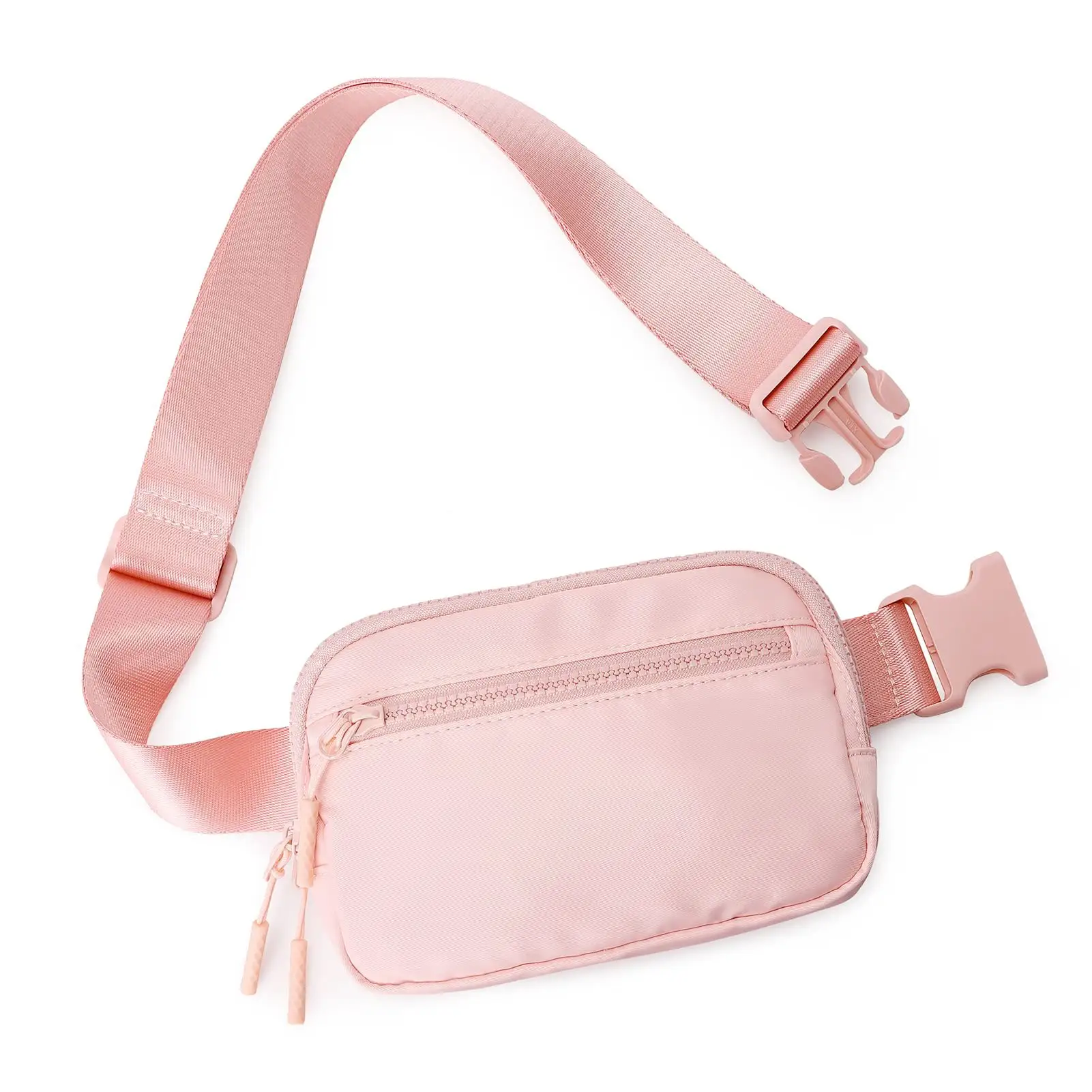 Özel logo 2l büyük crossbody fanny paketi ayarlanabilir 1l kemer (siyah/beyaz) lulu dupe lululemone her yerde kılıfı bel çantası