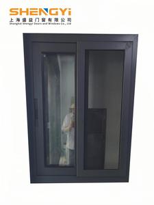 Isı yalıtımı ve rüzgar geçirmez Modern tasarım <span class=keywords><strong>80</strong></span> serisi alüminyum sürgülü cam pencere ile toz kaplı/PVDF tedavi