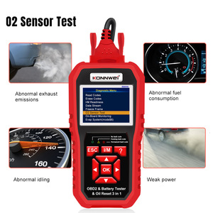 NCFKOS, herramientas de diagnóstico automático, escáner de diagnóstico de coche, escáner Digital Obd2 y probadores de batería, herramienta de escaneo KW890 con reinicio de servicio de aceite - Product Image 5