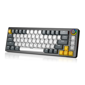 Customizable 65% 68-key Mixed Color Luminous Two-color Wired <strong>Mechanical</strong> <strong>Keyboard</strong> 25-key Anti-ghosting Gaming <strong>Mechanical</strong> <strong>Keyboard</strong> - Product Image 1