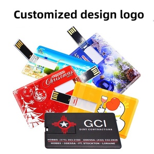 定制卡式u盘带标志图案名片u盘礼品u盘 - Product Image 3