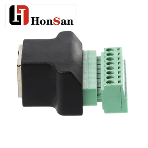 8 Pin Connector Ethernet Cable <strong>Rj45</strong> Female to Screw Terminal Extender Adapter <strong>Rj45</strong> to Din Cable - Product Image 4