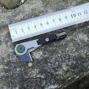 EDC anahtarlık minik küçük katlanır Mini Survival kutusu kesici çakı açık taşınabilir anahtarlık fermuar bıçak - Product Image 2