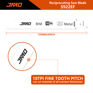 JMD S922EF ใบเลื่อยลูกสูบ Bi-Metal ใบเลื่อยกระบี่ - Product Image 2