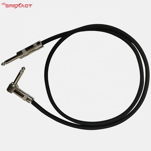Cavo chitarra Audio nero 6.35mm strumenti a corda parti e accessori strumenti musicali Mono cavo