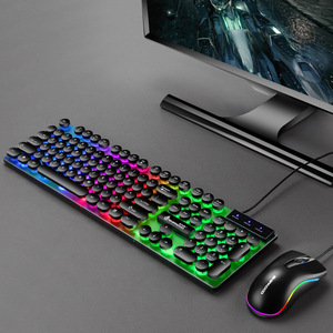 Teclado de sensación mecánica D290 para juegos, conjunto de ratón y teclado colorido con cable para ordenador - Product Image 6