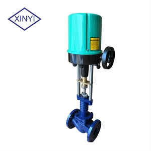PN16 DN80高温蒸汽电动机4-20mA控制调节阀在定型机上 - Product Image 3
