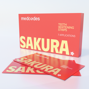 Medcodes 7 paires en gros multi-saveur végétalien enlever les taches de dents souffle rafraîchissant brillant dents blanchissant bandes pour les dents - Product Image 6