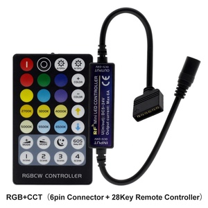 Bestseller Mini RGB RGBW COB Streifen LED Dimmer Controller RF 21 Tasten Fernbedienung LED Controller für Neon Strip LED Lichter - Product Image 3