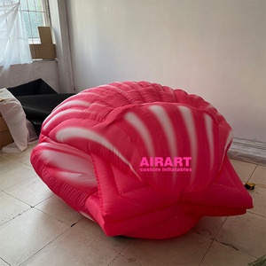 Kırmızı şişme tekne dekorasyon kullanılan şişme dekorasyon kabuk özel renk şişme deniz kabuğu - Product Image 4