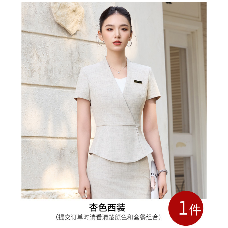 apricot suit