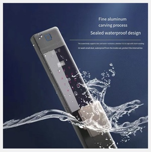 Dito vena wi-fi Tuya Video citofono riconoscimento facciale macchina fotografica spioncino Smart Push and Pull blocco per porta in legno anteriore - Product Image 5