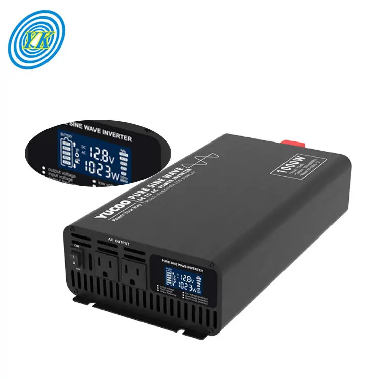 DC12V 24V 48V 60V 72V AC220V 그리드 1kw 순수 사인파 태양 광 인버터