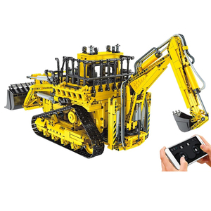 Mould King 17023 RC/ APP รถแทรกเตอร์เกลี่ยดินรุ่นของเล่นบล็อกก่อสร้างเข้ากันได้กับแบรนด์ที่สำคัญทั้งหมดบล็อกอาคาร - Product Image 1