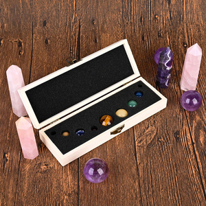 9pcs/set Crystal Ball Solar System Planets Science Educational Display Set With Gift Box Perfect for Christmas Gift - Product Image 6