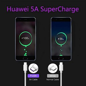 适用于Android的5A增压USB-C电缆高速快速充电C型电缆