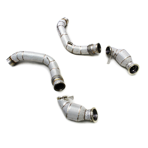 ส่วนหัวของท่อไอเสียสำหรับ BMW F90 M5 4.4T 2018-202 SUS304อัตราการไหลสูง100/200/300เซลล์พร้อมตัวเร่งปฏิกิริยา - Product Image 1