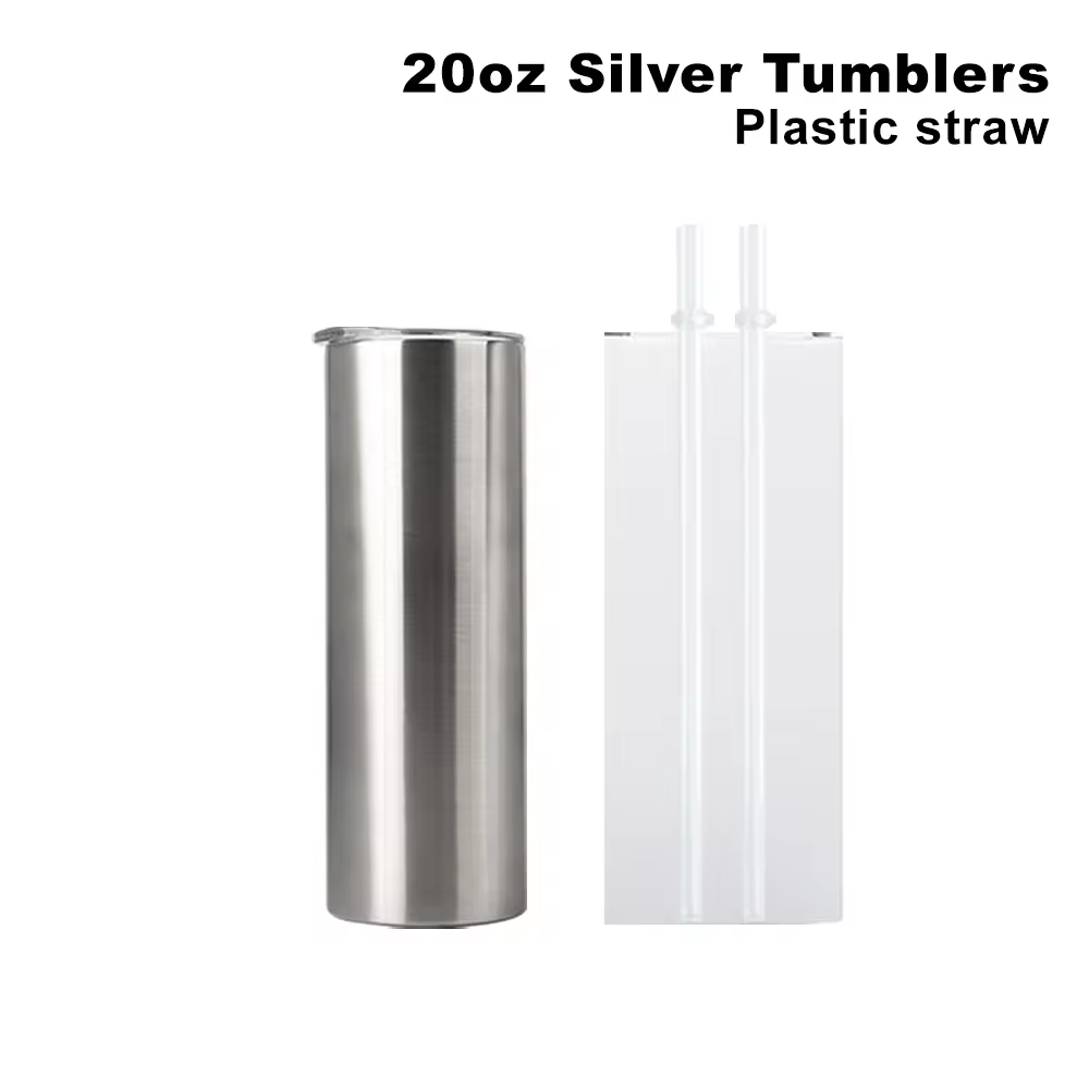 20oz silver tumbler