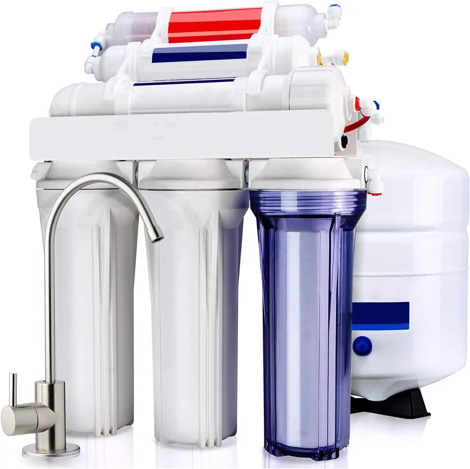 6 stage reverse osmosis water filter system for home drinking