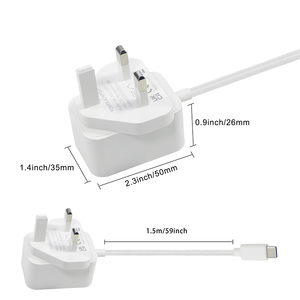 英国墙壁插头交流至Dc <span class=keywords><strong>12v</strong></span> 1a电源适配器Wuth Usb C型闭路电视摄像机Dvr Nvr