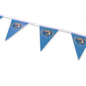Promoción Tela personalizada Impreso Triángulo Publicidad Deporte Fieltro Banderines Cadena Bandera Bunting Banner - Product Image 4