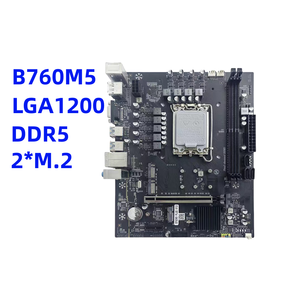 B760M5コンピューターマザーボードゲーミングボードDDR5メモリLGA170012/13世代プロセッサーデュアルM.2マザーボード - Product Image 4