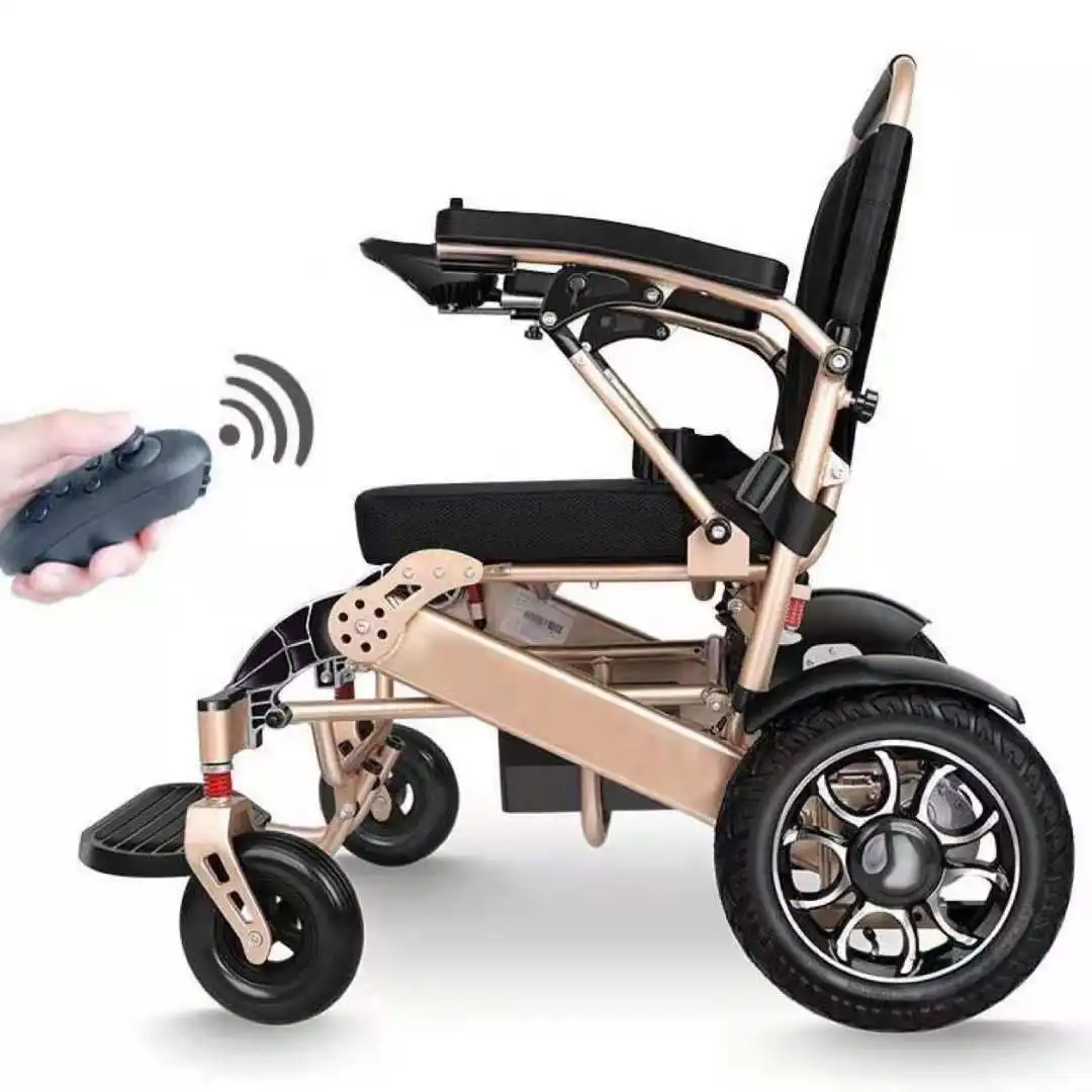 알루미늄 장애인 휴대용 동력 휠체어 경량 접이식 장애인 전동 휠체어