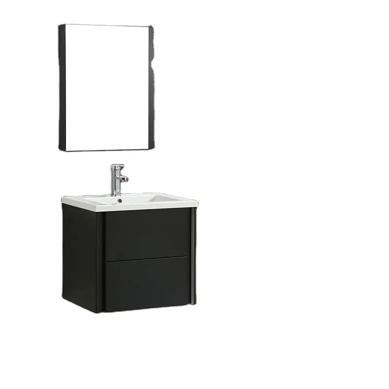 Роскошный настенный небольшой современный шкаф для ванной комнаты, туалетный столик с раковиной, экологически чистый материал для рисования поверхности смолы, мраморная раковина, настенный шкаф для ванной комнаты