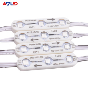 Полноцветный WS2811 IC 3LED 5050 0,72 Вт RGB светодиодный световой модуль для Пиксельной адресации водонепроницаемый 12 В для вывесок - Product Image 1
