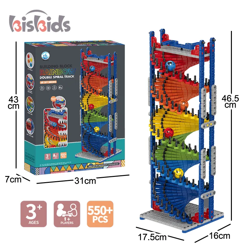 Juego de bloques de construcción coloridos para niños, juego de mesa con rodillo, juego educativo