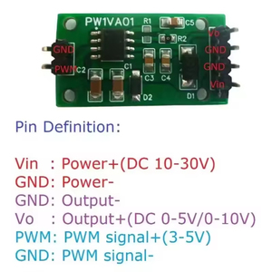 PW1VA01 PWM a 0-5V 0-10V DAC Módulo de expansión Convertidor de voltaje para NANO PRO MEGA Esp8266 Esp32 - Product Image 4