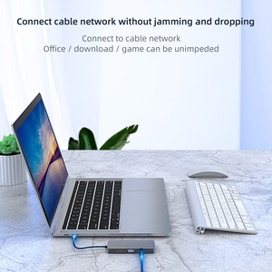 10 Port dizüstü yerleştirme istasyonu tipi C HD-MI USB3.0 USB2.0 S-D/TF RJ45 VGA Audio3.5mm USB C Pd Hub ses frekansı - Product Image 5