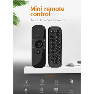 M8 Smart Air Maus mit drahtloser Mini-Tastatur 6 Gxes Gyroscope Fernbedienung für TV/PC IR-Lern-Sprach steuerung Mini-Maus - Product Image 3
