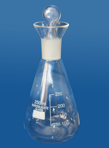Phòng thí nghiệm Iodine nước hình nón hình nón <span class=keywords><strong>Flask</strong></span> hình nón HIPS <span class=keywords><strong>Flask</strong></span> với kính mặt đất Stopper - Product Image 6