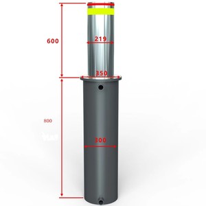 Trường Học Giao Thông Đường Bộ an toàn bãi đậu xe hoàn toàn tự động thủy lực có thể thu vào bollard điện chống ramming Road <span class=keywords><strong>Blocker</strong></span> - Product Image 6