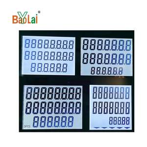 Display LCD monocromatico personalizzato con display a 7 segmenti personalizzato display a 8 cifre monocromatico display LCD