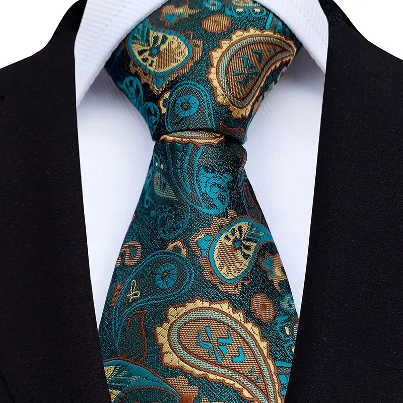 Erkek Polyester çiçek düğün bağları şerit kravat damat takım elbise aksesuarları jakarlı kravat iş resmi kıyafetleri Groomsmen hediyeler