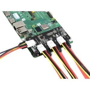 Gute Qualität PCIe TO 4-Ch SATA 3.0 Raspberry Pi CM4-Modul mit SATA-Schnitts telle mit 6Gpbs High-Speed