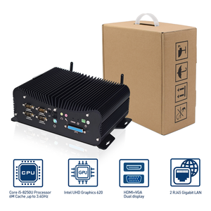 Fanless Industrial Mini Core PC I7 10510U 8565U I5 8265U Dual I211 Lan GPIO DB9 Series COM 36V Desktop Computador 3G 4G SIM - Product Image 3