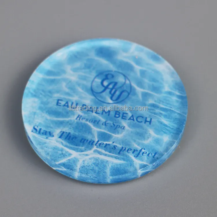 Stampa UV logo aziendale adesivi per frigorifero creativi promozione magnetica plexiglass acrilico mini adesivo per frigorifero con magnete alla moda carino