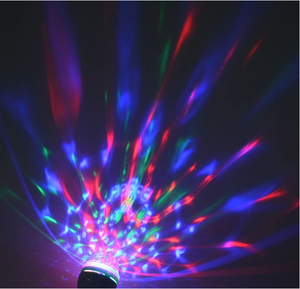 Sıcak satış Rgb renk değiştiren Led e27 Strobe disko topu işık dönen ampul için kapalı - Product Image 6