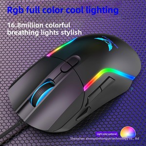 G28 RGB Game Mouse Wettbewerbs fähige Mini-Maus Chicken Macro Programming Factory Direct Buntes RGB für Computer Right Plastic
