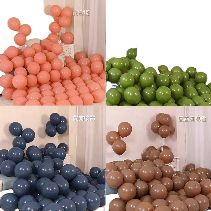 بسعر الجملة بالونات قياسية عتيقة سميك 10 بوصة بالونات مطاطية دائرية للحفلات المورد