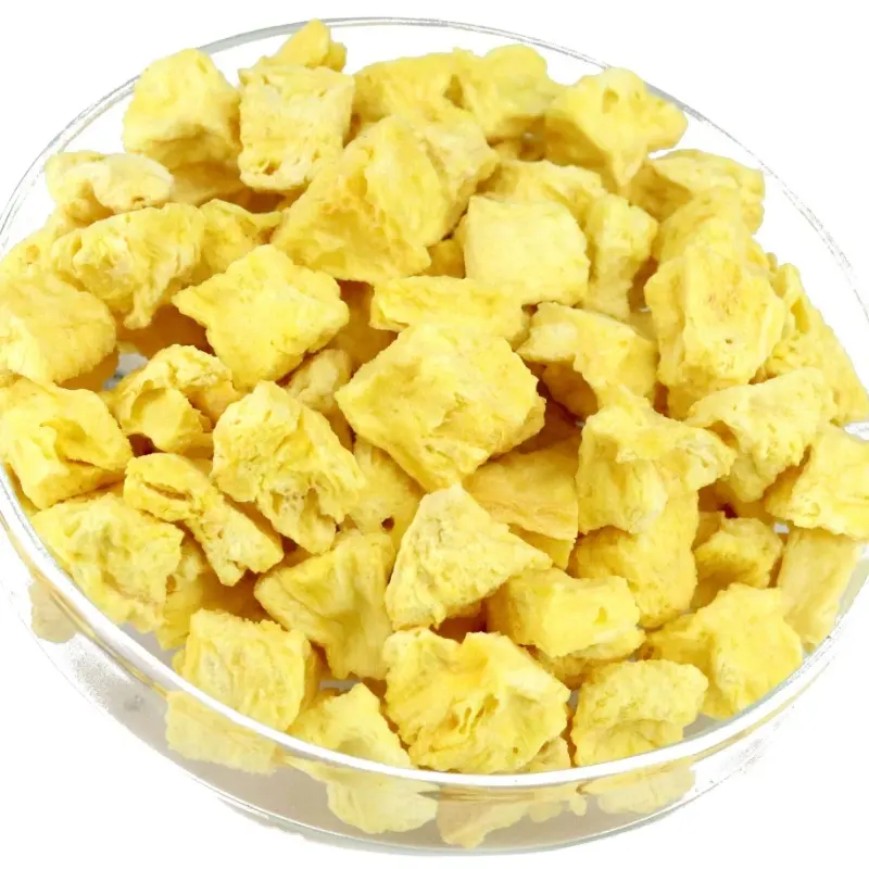 Best Selling Healthy Delicious Dried Pineapple Fruit Freeze Dried Pineapple Dice