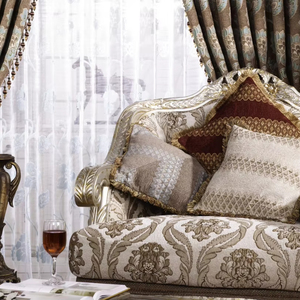 Classic Luxury European Style Jacquard Polyester Sofa <strong>Cloth</strong> - Product Image 1